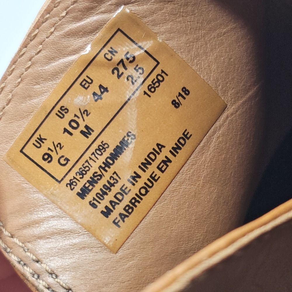 Clarks Clarkdale Leather Remi Dark Tan Burnished Boots Size 10.5 Buckle Side Zip - Picture 3 of 9